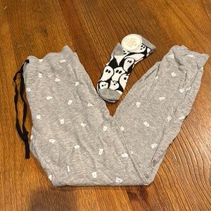 Gray Kids Pajama Bottoms